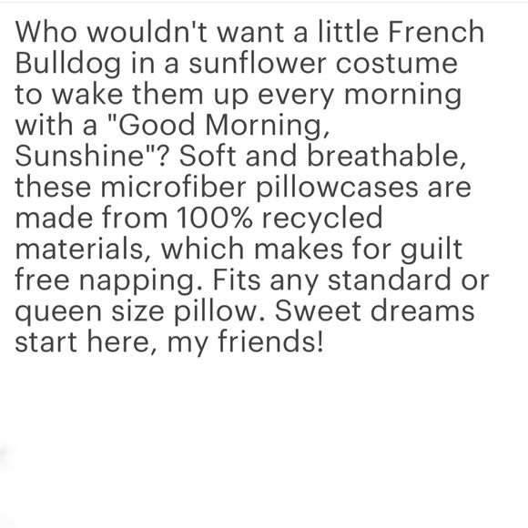 Good Morning Sunshine French Bulldog Pillow Case - Picture 3 of 5